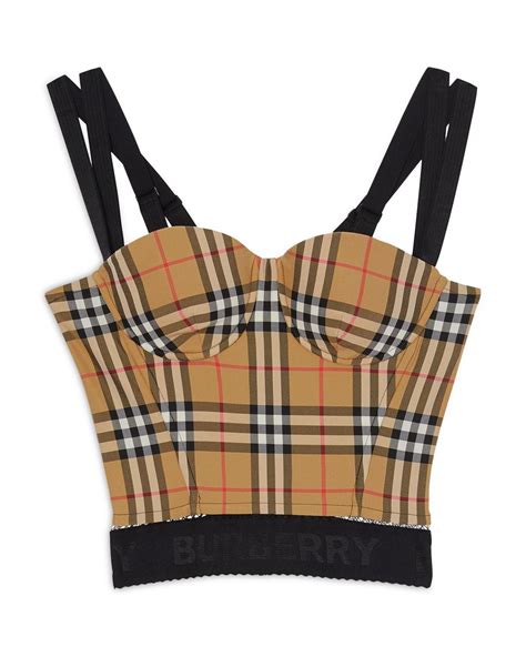 burberry bustier top|burberry tank tops.